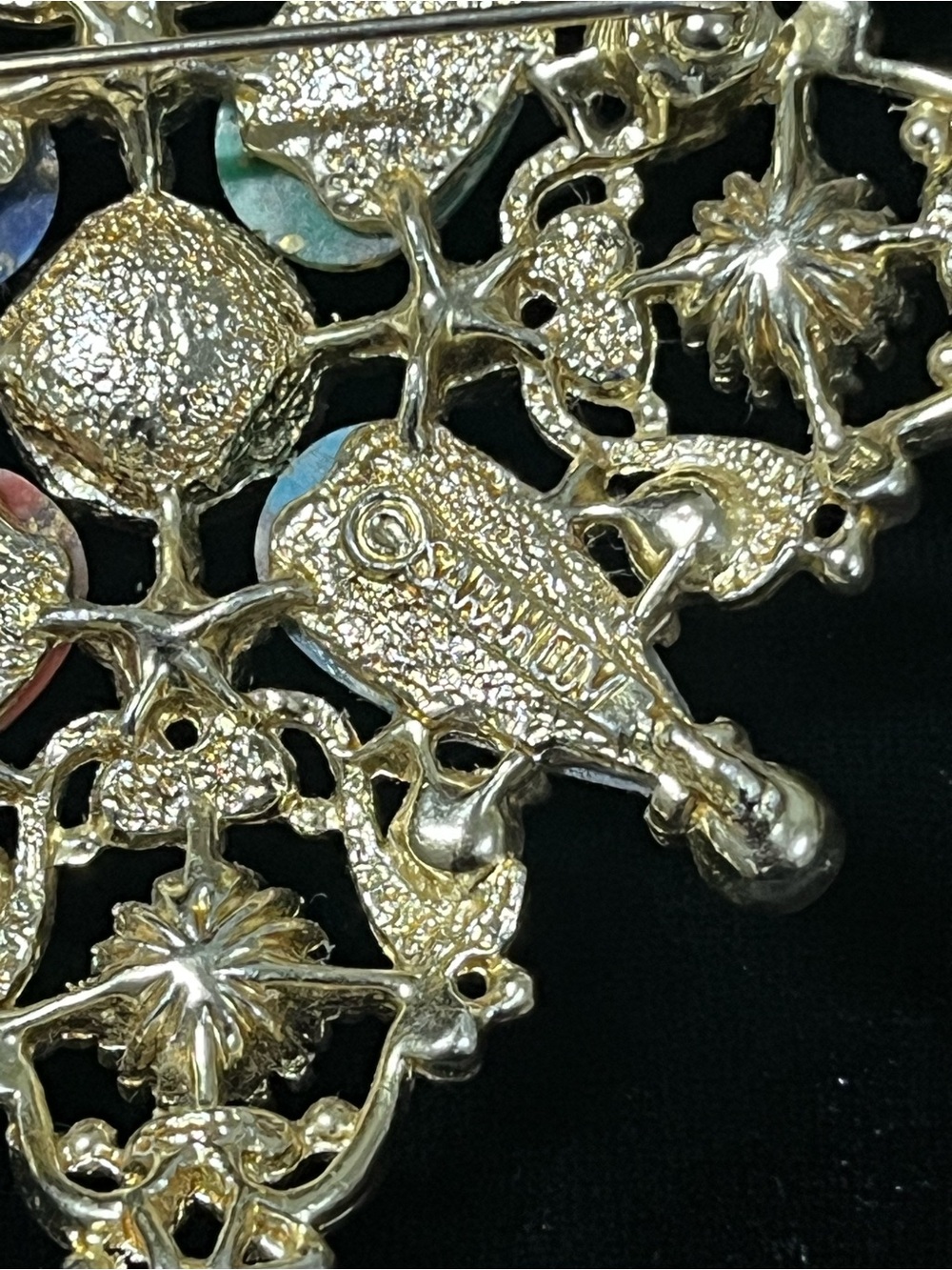 Vintage Sarah Coventry Galaxy Brooch & Clip Earrings Set 1789 - Picture 7 of 14